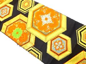 アンティーク　亀甲に華紋織り出し袋帯（材料）